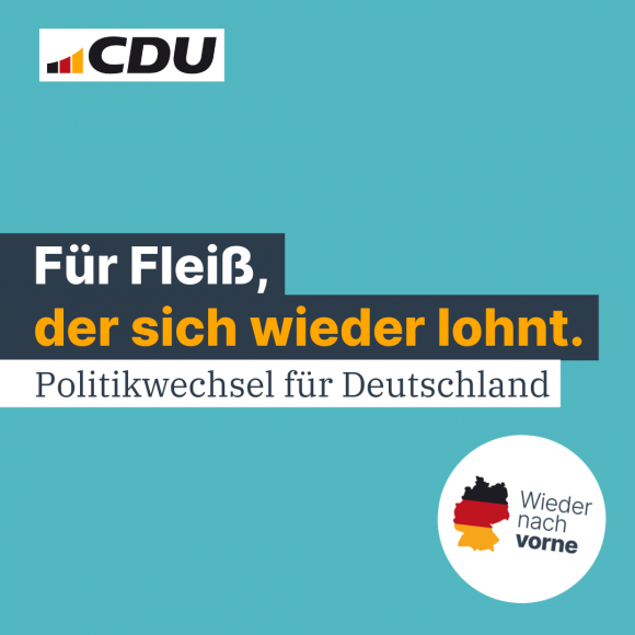 Für Fleiß, der sich wieder lohnt.