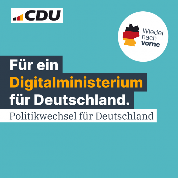 Für ein Digitalministerium für Deutschland.