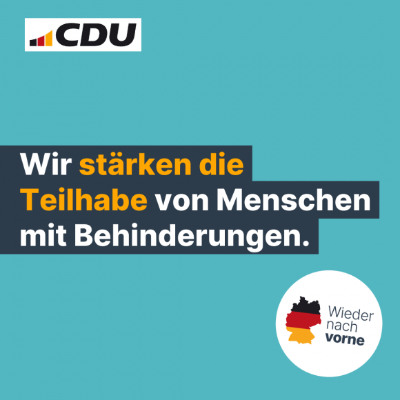 Wir stärken die Teilhabe von Menschen mit Behinderungen.