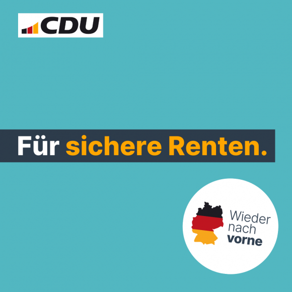 Für sichere Renten.