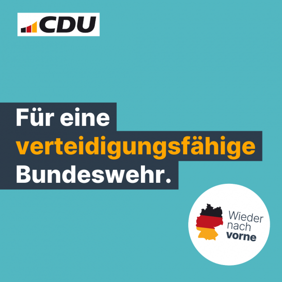 Für eine verteidigungsfähige Bundeswehr.