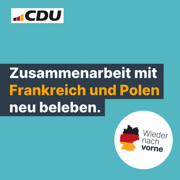 Zusammenarbeit mit Frankreich und Polen neu beleben.