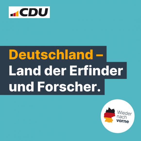 Deutschland – Land der Erfinder und Forscher.