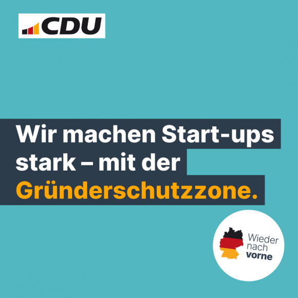 Wir machen Start-ups stark – mit der Gründerschutzzone.