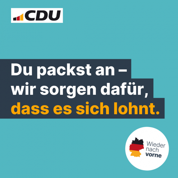 Du packst an – wir sorgen dafür, dass es sich lohnt.