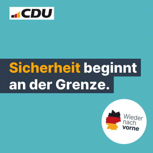 Sicherheit beginnt an der Grenze. 