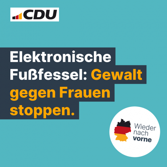 Elektronische Fußfessel: Gewalt gegen Frauen stoppen.