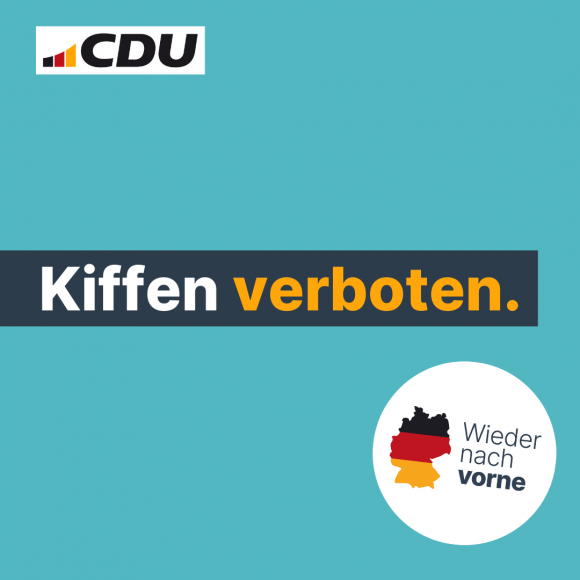 Kiffen verboten.