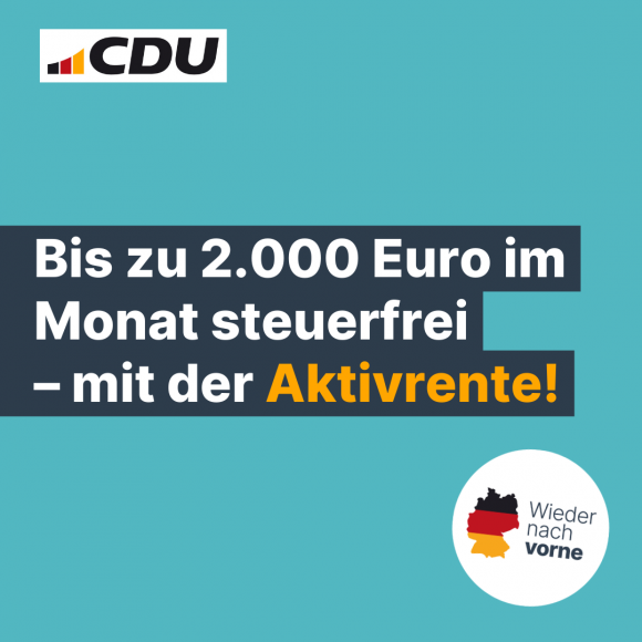 Bis zu 2.000 Euro im Monat steuerfrei – mit der Aktivrente!