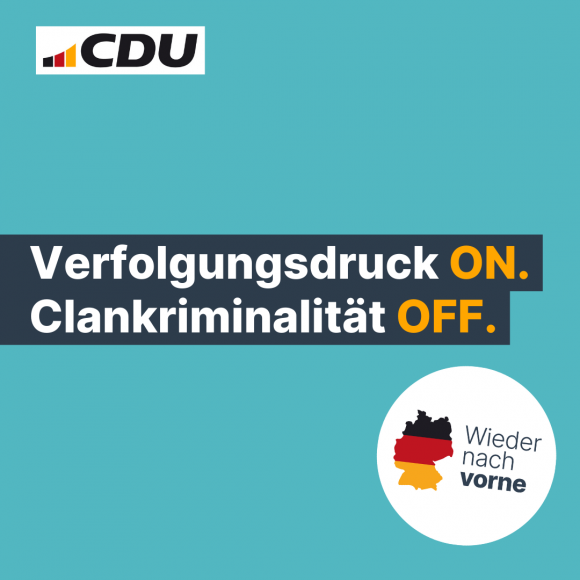 Verfolgungsdruck ON. Clankriminalität OFF.