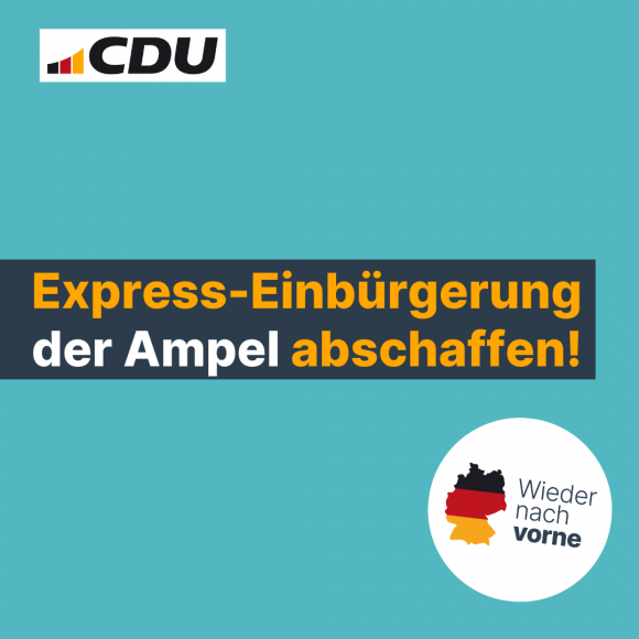 Express-Einbürgerung der Ampel abschaffen!