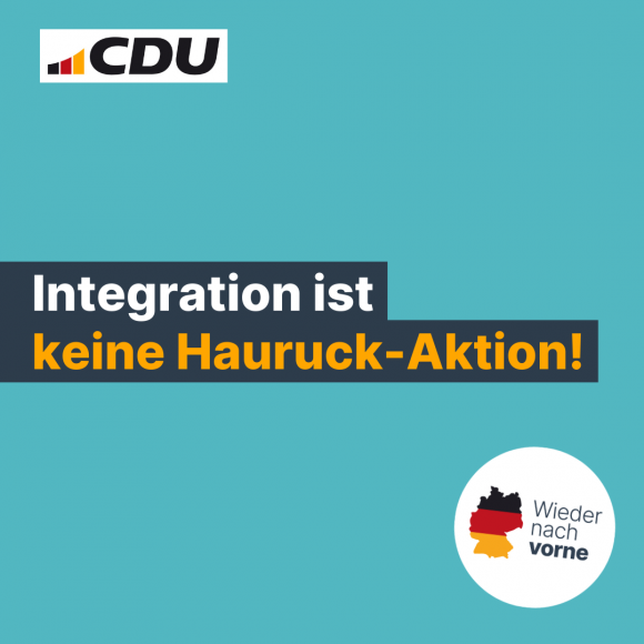 Integration ist keine Hauruck-Aktion!