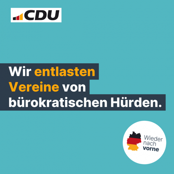 Wir entlasten Vereine von bürokratischen Hürden.