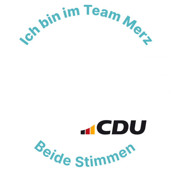 Ich bin im Team Merz – Weiß